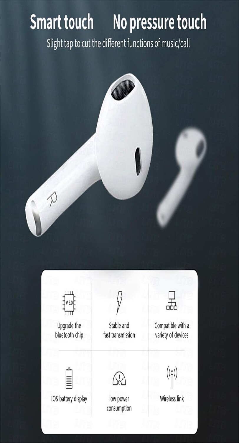 Pro6 True Wireless Headphones TWS Earbuds In Ear Bluetooth5.0 Sports Ergonomic Design Auto Pairing for Apple Samsung Huawei Xiaomi MI  Everyday Use Traveling Trekking Mobile Phone 2025 - $16.99 –P5