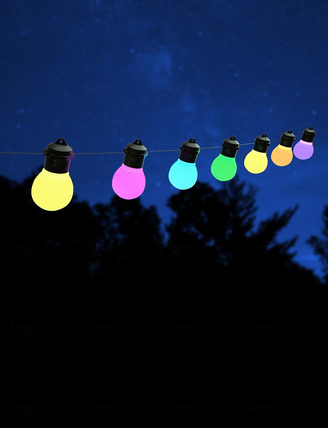 Luci Stringa Esterne Smart LED G50 Phantom con Controllo Bluetooth  APP Luci Musicali Alimentate USB per Decorazioni Natalizie e Campeggio del 2025 a $38.99 –P3