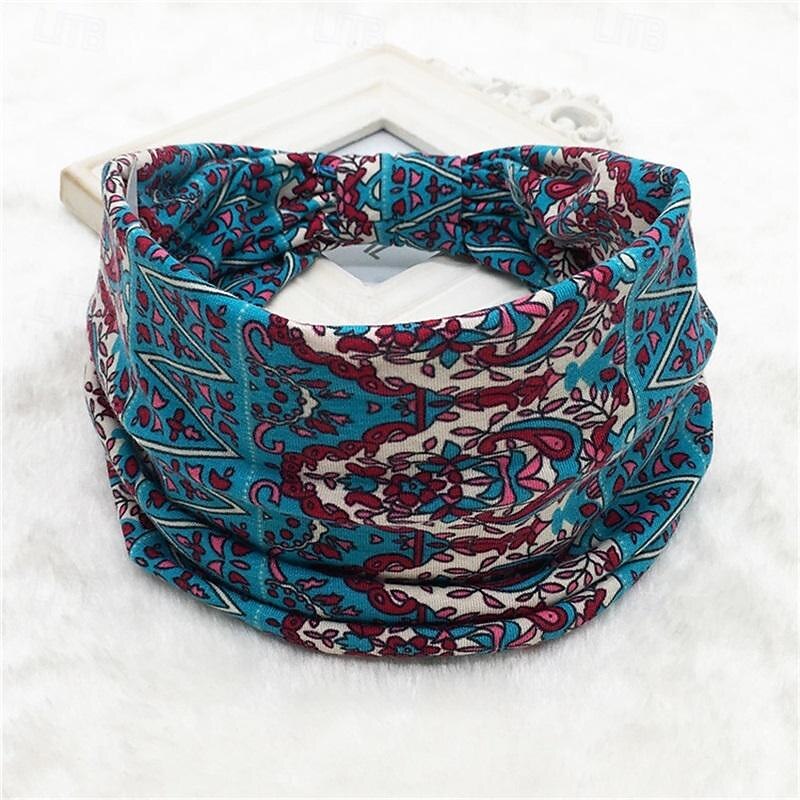 fascia boho fascia per capelli larga da donna boho elastico sportivo copricapo yoga fascia per capelli allenamento fascia per capelli del 2025 a $6.99 –P22