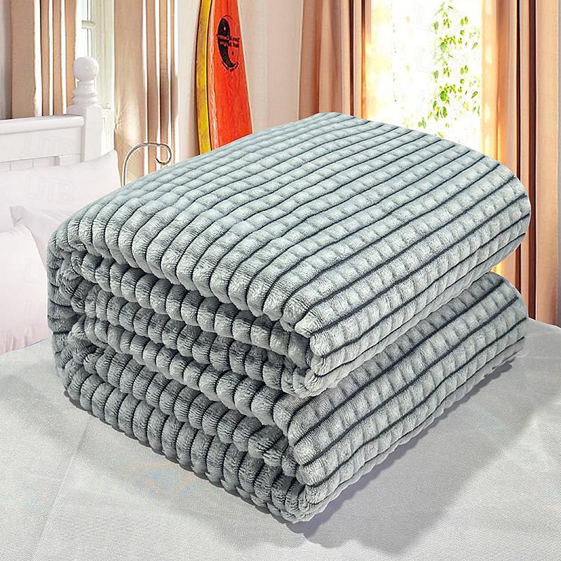 Thickened Solid Color Pineapple Checked Flannel Blanket Coral Velvet Sofa Cover Blanket Air Conditioning Blanket Nap Blanket 2025 - $8.49 –P8