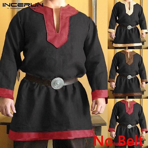 Retrò Vintage Medievale Rinascimento Blusa / Camicia Armatura Cintura in Vita Fiera del Ren Pirata Guerriero Cavaliere Tinta unica Per uomo Vichingo Fantasia Halloween Carnevale Mascherata Halloween del 2025 a $44.99 –P7