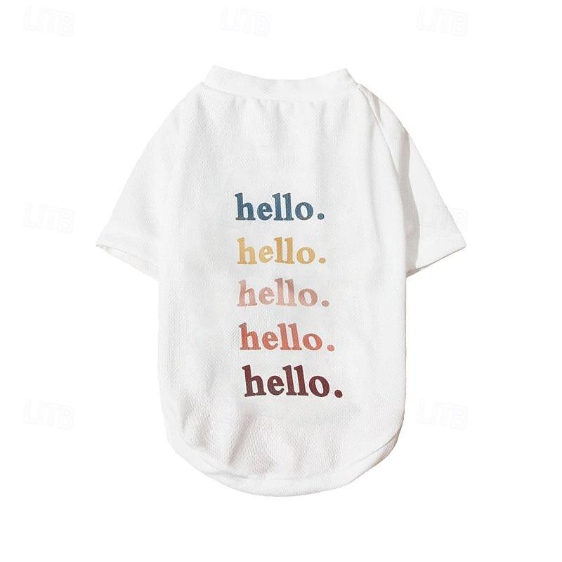Hund Katt T-shirt söt stil Ledigt Vinter Andningsfunktion Mjuk Tvättbar Bekväm Utomhus Ledigt / vardag Hundkläder for Bichon Frisé Pommeran valpen eller det lilla husdjuret Fjäril Small 2025 - $22.99 –P3