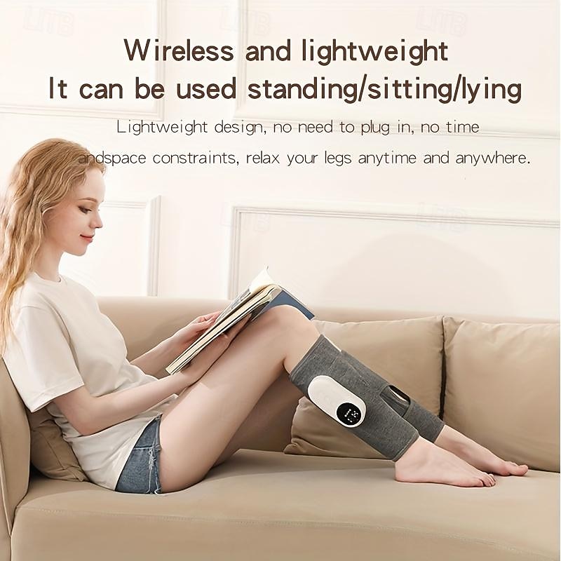 ηλεκτρικό μασάζ ποδιών ασύρματο μασάζ πίεσης αέρα επαναφορτιζόμενη αερόσακος γάμπας μασάζ γιορτινό δώρο για γονείς για αρσενικά θηλυκά γάμπα μυϊκή χαλάρωση θέρμανση φλεβίτιδα 2025 - $69.99 –P9