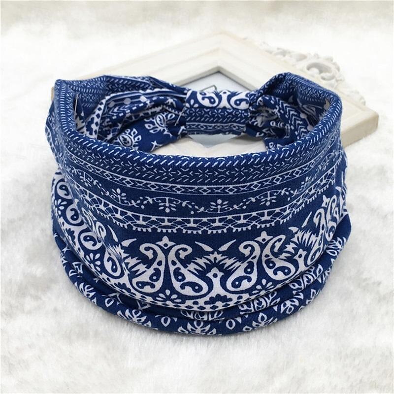 fascia boho fascia per capelli larga da donna boho elastico sportivo copricapo yoga fascia per capelli allenamento fascia per capelli del 2025 a $6.99 –P27