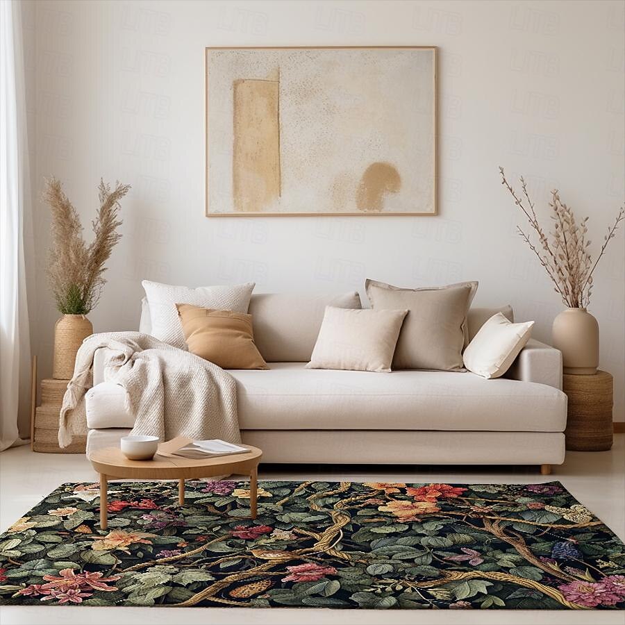 Inspirierter William Morris-Bereichsteppich, Küchenmatte, rutschfeste, ölbeständige Bodenmatte, Wohnzimmerteppich, Innen- und Außenmatte, Schlafzimmerdekoration, Badezimmermatte, Eingangsbereich, 2025 - $16.99 –P12