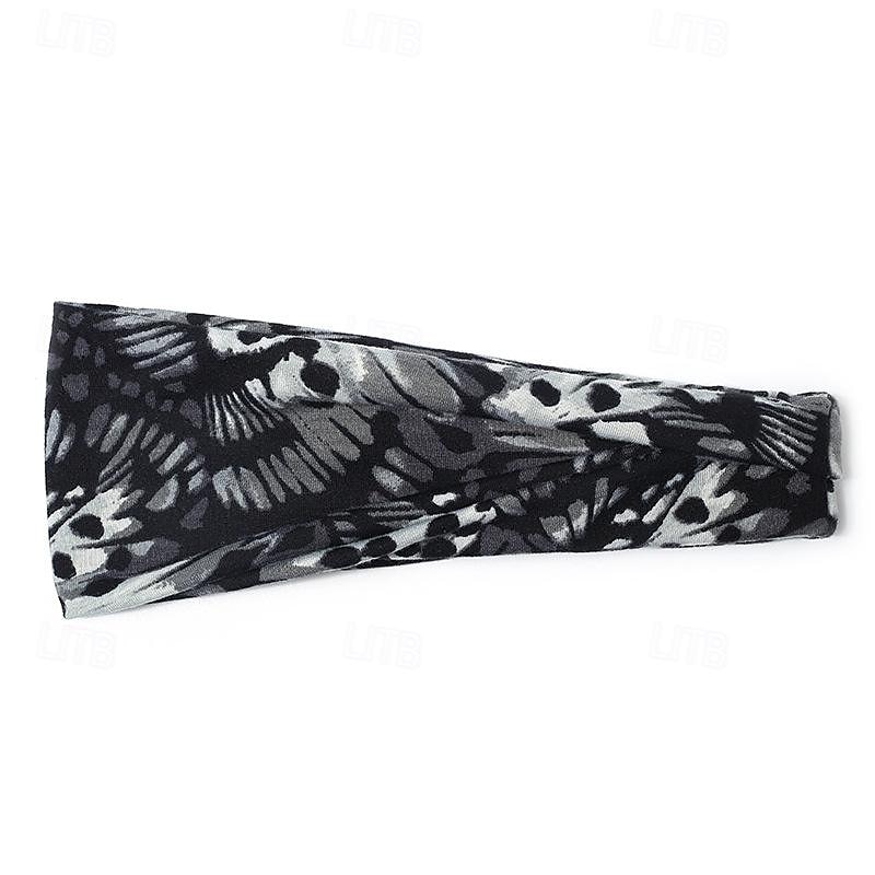 Printed Sports Headband Yoga Headband Headband Sweat Absorbing Band Anti Sweat Women s Wide Brimmed Headscarf Headwear 2025 - $6.99 –P10