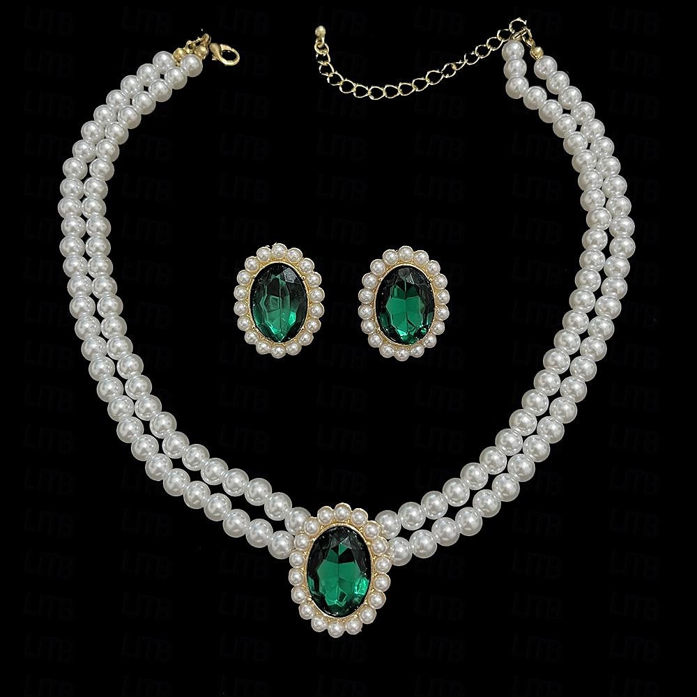 Schmuckset 1 Acryl Ohrringe Halsketten Damen Elegant Modisch Zierlich lieblich Schick Kreisförmig Schmuck-Set Für Party Partyabend Geschenk 2025 - $11.99 –P3