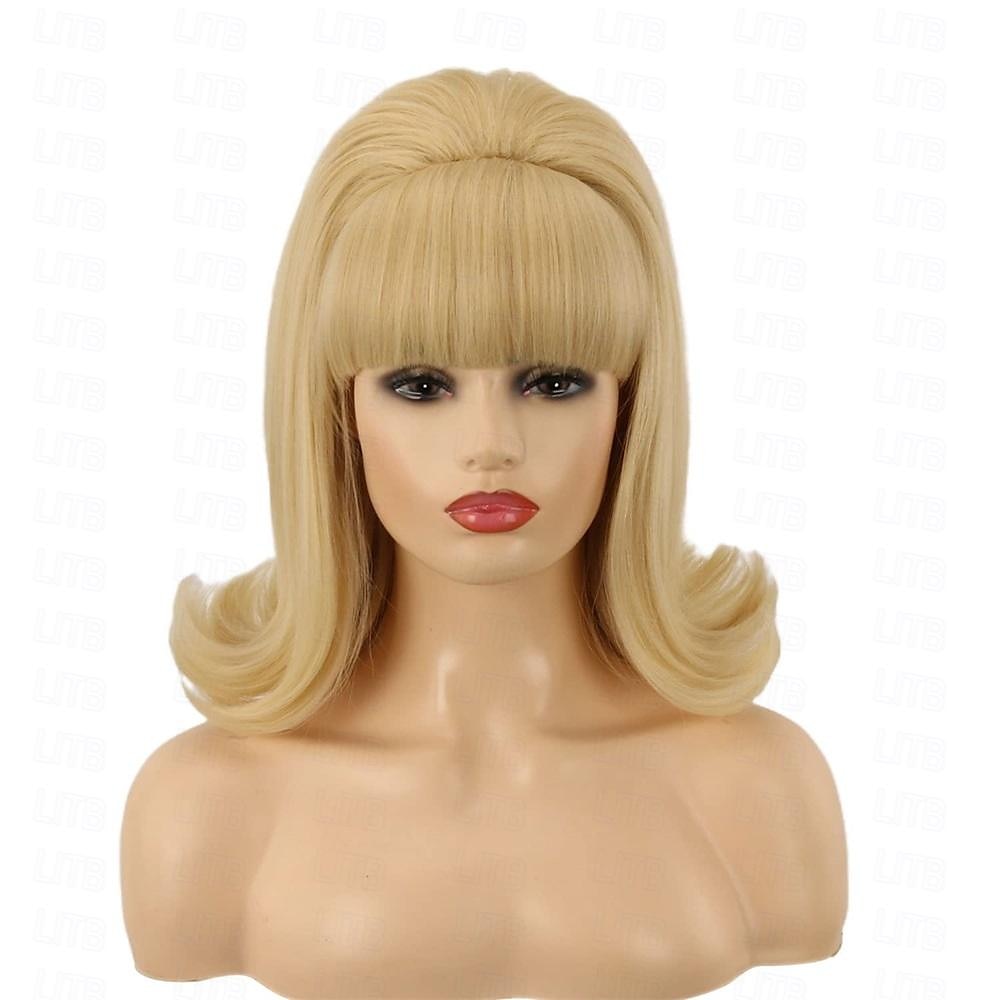 70-es évek pinup pelucas 60-as évek méhkas stílusú vintage megjelenés karneváli jelmez női paróka durranással 2025 - $23.99 –P1