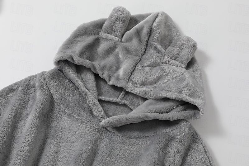 tuta da casa da donna set 2 pezzi animale gatto caldo peluche comfort casa strada quotidiano pile felpa con cappuccio manica lunga felpa con cappuccio pantaloncini elastico in vita fa casa abiti del 2025 a $25.99 –P7