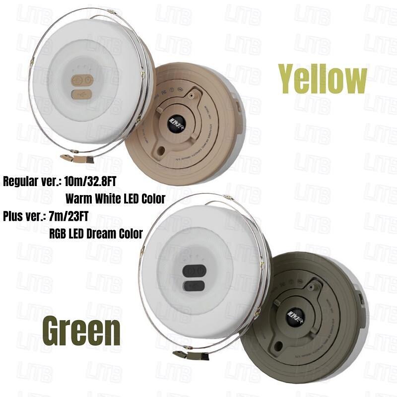 Outdoor Waterproof Portable Stowable String Light 7M/10M RGB with APP Control for Camping Tent Spring Picnic 2025 - $37.99 –P10