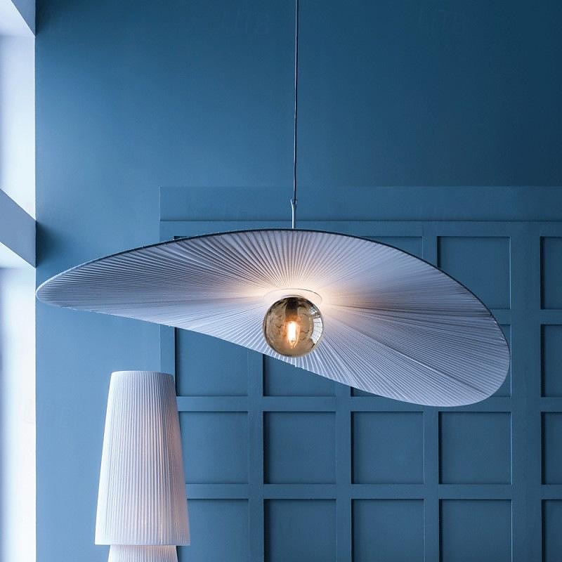 Lampe suspendue LED couleur de lumière chaude, design rond, luminaire suspendu en tissu, style nordique moderne, lampes suspendues pour salle à manger, chambre à coucher, 110-240v de 2025 ? $399.99 –P3