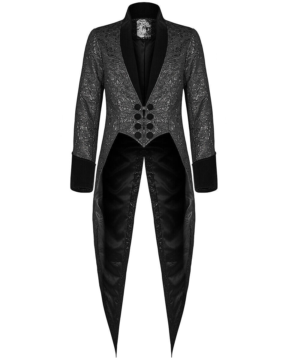 Punk & Gothic Medieval Coat Masquerade Ren Faire Prince Knight Ritter Nobleman Men's Royal Steampunk Party / Evening Adults' Coat 2025 - $52.99 –P10