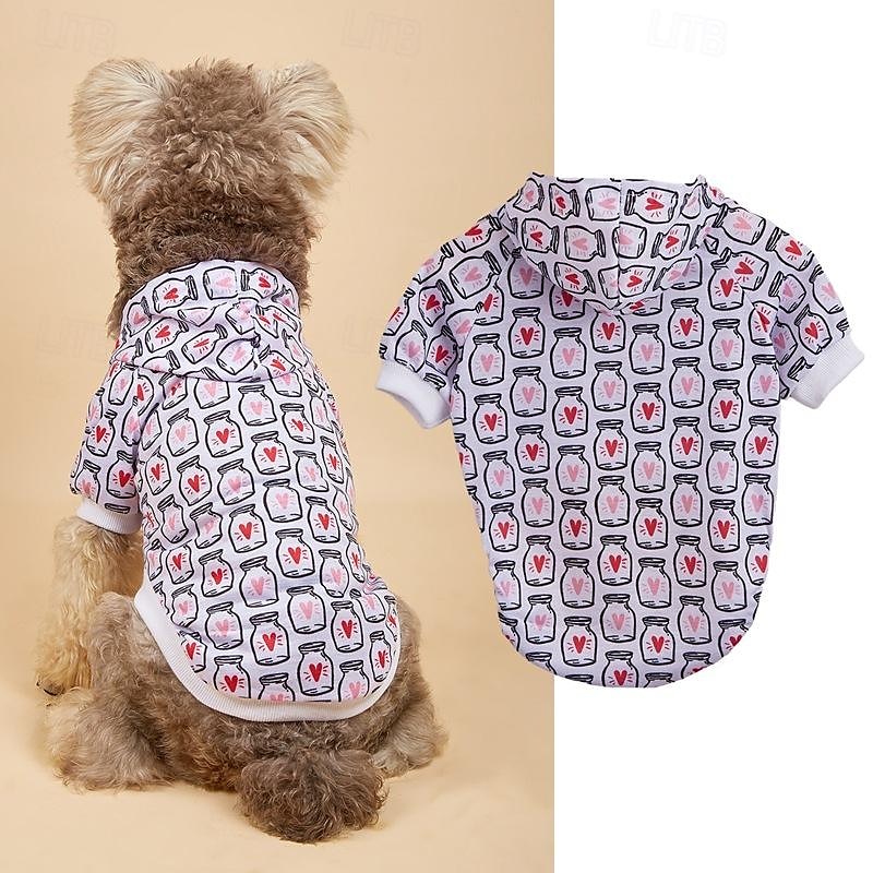 Chien Chat Pulls à capuche Mignon Occasionnel Hiver Respirant Doux Lavable Confortable Extérieur Décontracté Quotidien Vêtements pour Chiens for Bichon Frisé Spitz Nain Bébé Animal Papillon Petit de 2025 ? $23.99 –P2