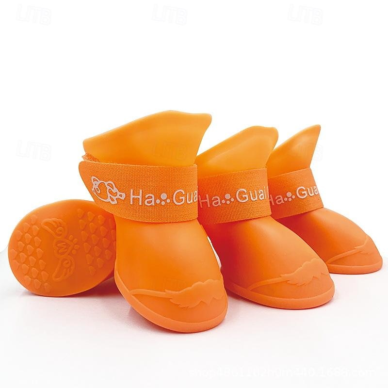 Dog Boots / Shoes Anti-Slip Sports & Outdoors Waterproof Solid Colored For Pets PVC Black 2026 - $22.99 –P2