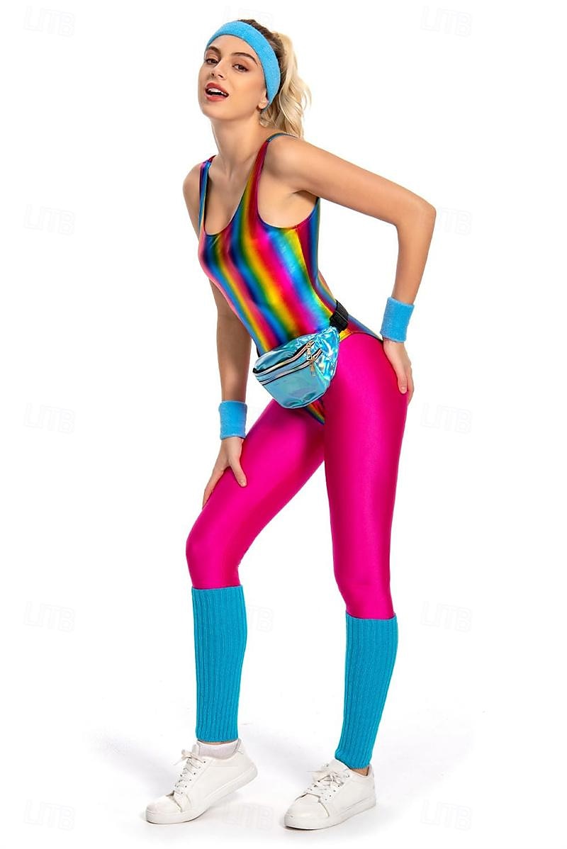 metallinen Jaren '80 Glanzend latex patent One Piece PU-leer Babypakje  Dames Carnavalskostuum Halloween Carnaval Maskerade Feest / Uitgaan Vrijgezellenfeest Prideparade Volwassenen Beenwarmers Tas 2025 - $47.99 –P5