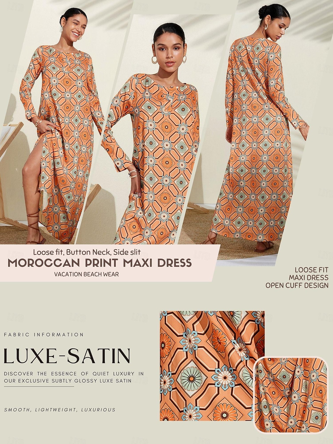 camicia girocollo floreale a quadri marocchini del 2025 a $103.99 –P1