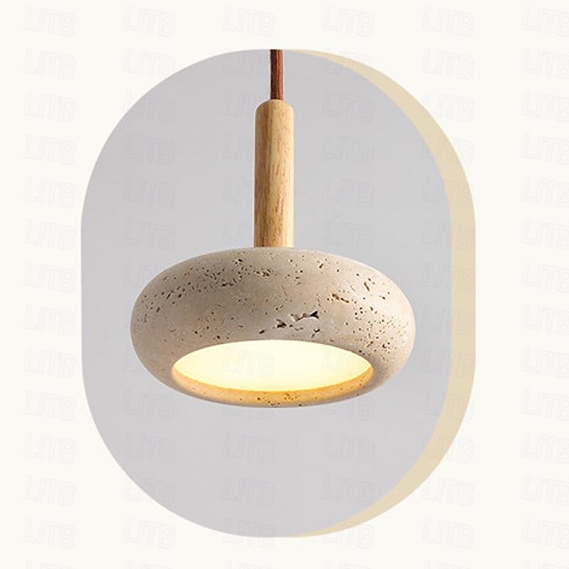 led taklampa 15 cm 1-ljus 3-ljus 3 ljus färg pendel lanterndesign taklampa trä geometrisk vintage vardagsrum sovrum matsal 110-240v 2025 - $135.99 –P9