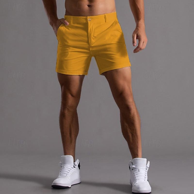 Ανδρικά Σορτσάκια Σορτς Chino Σορτς των Βερμούδων Σορτς εργασίας Τσέπη Σκέτο Άνεση Αναπνέει σύντομο Καθημερινά Στυλάτο Καθημερινό Μαύρο Λευκό Μικροελαστικό 2026 - $24.99 –P9