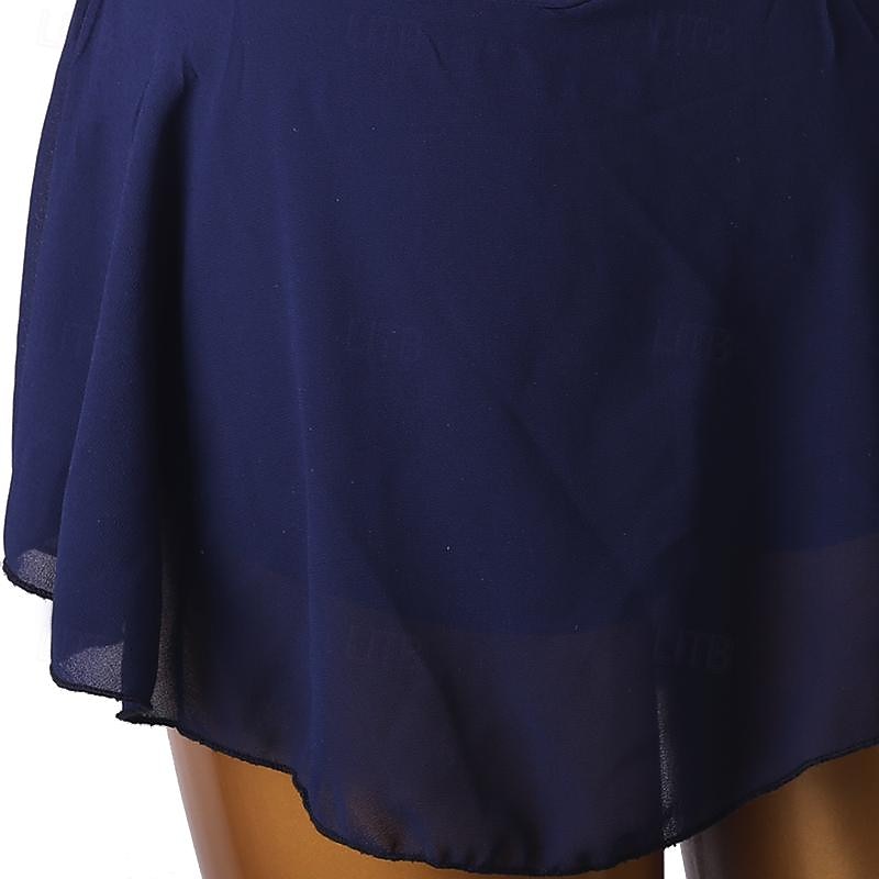 taneční salsa šaty na latinskoamerické tance drahokamy dámské dívčí vystoupení trénink bez rukávů vysoký šifon spandex 2025 - $123.99 –P6