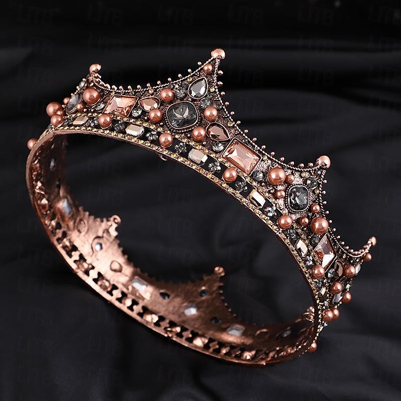 Retro / vintage Kostymer i middelalderstil Krone Maskerade Dronning Prinsesse Dame Royal Maskerade Fest / aften Maskerade Karneval i Venezia Voksne Diademer 2025 - $21.99 –P12