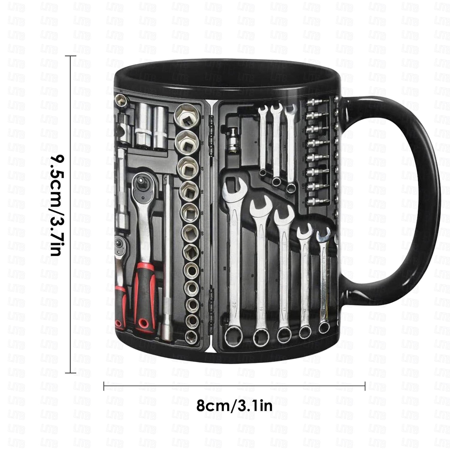 3d-utskrift mekaniker verktygslåda set mugg, keramisk kaffemugg, mekanisk verktygslåda utskrift mugg, presenter för män 2025 - $12.99 -P1
