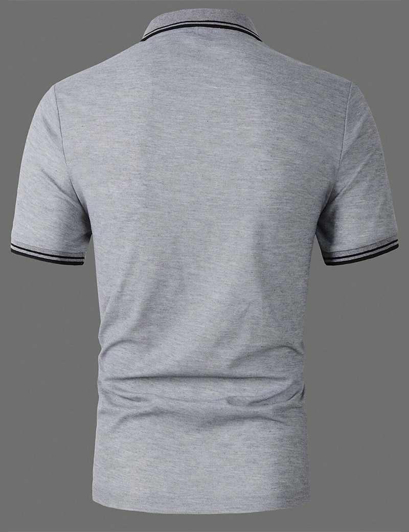 Herren Poloshirt Polos mit Knöpfen Geschäft Casual Kargen Kurzarm Modisch Basic Glatt Taste Sommer Regular Fit Weiß Gelb Rot Marinenblau Königliches Blau Blau Poloshirt 2025 - $17.99 –P2