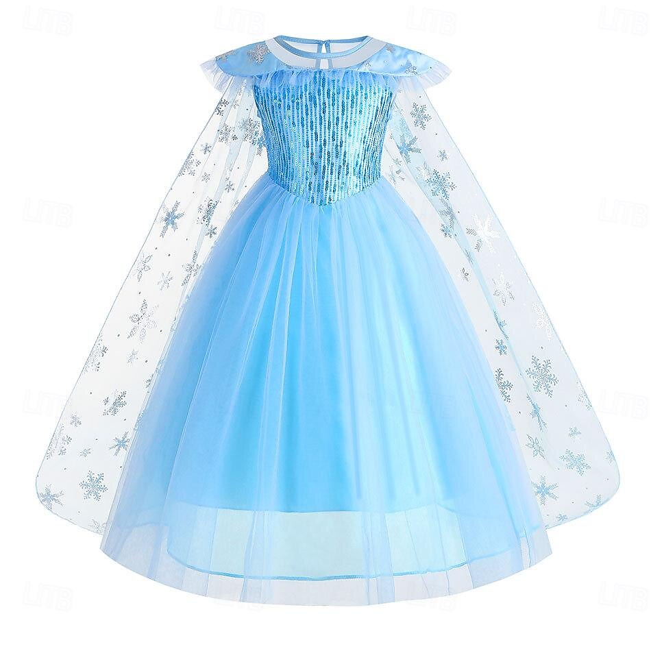 Frozen Princess Fairytale Elsa Dress Outfits Flower Girl Dress Cute Movie Cosplay for Girls' Kid's Wedding Wedding Guest 2025 - $55.99 –P3