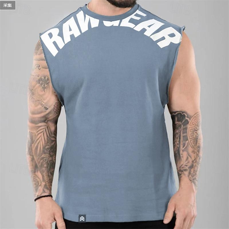 Men's Tank Top Vest Top Undershirt Sleeveless Shirt Sleeveless Crewneck Summer Color Block Fashion Designer Basic Vacation Street Going out Black White Khaki Top Tee for Men 2025 - $23.99 –P5