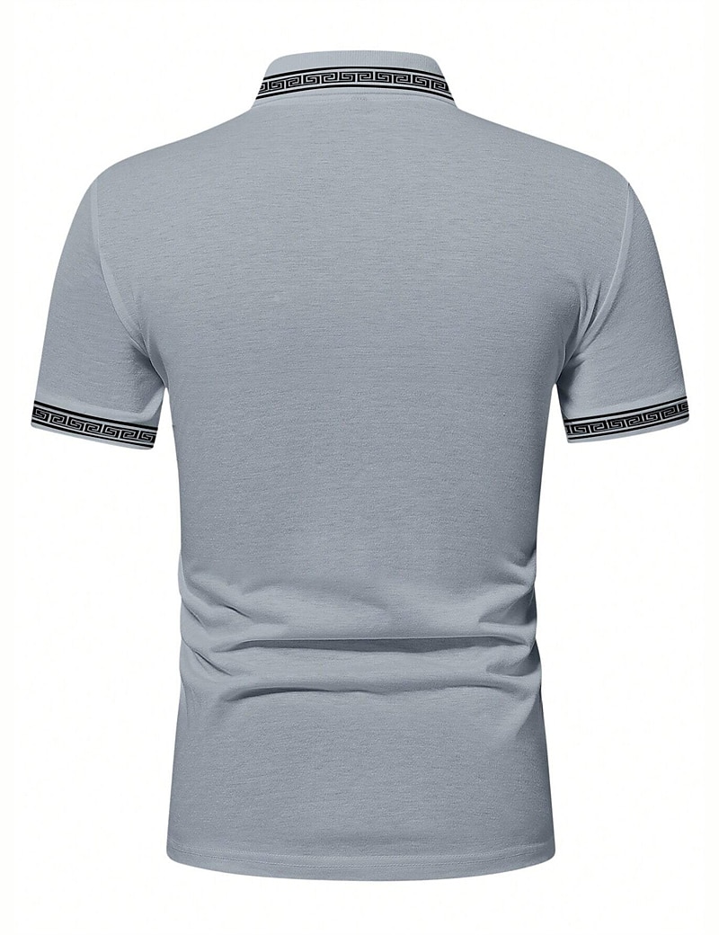 Herren Poloshirt Polos mit Knöpfen Casual Sport Kargen Kurzarm Modisch Basic Farbblock Patchwork Sommer Regular Fit Schwarz Armeegrün Burgunderrot Marinenblau Beige Poloshirt 2025 - $17.99 –P10