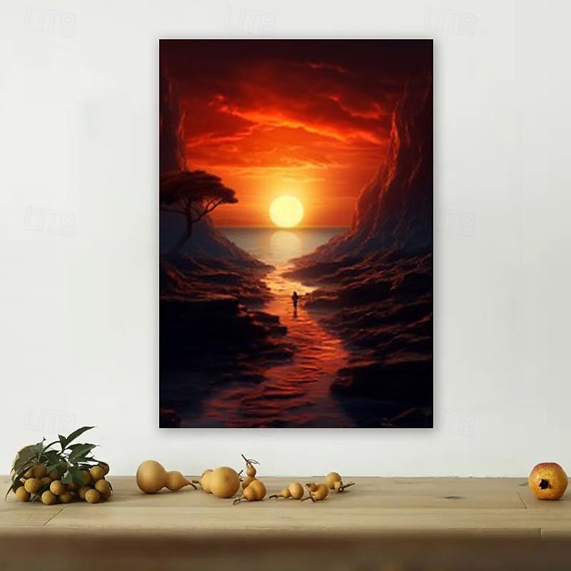 Landscape Wall Art Canvas Sunset Prints and Posters Pictures Decorative Fabric Painting For Living Room Pictures No Frame 2026 - $15.99 –P7