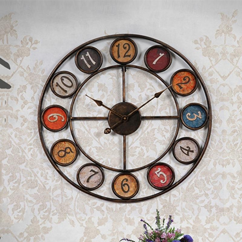 grande horloge murale à piles analogique silencieuse sans tic-tac horloge décorative ronde pour cuisine bureau restaurant café bar décor 60 cm de 2026 ? $75.99 –P7