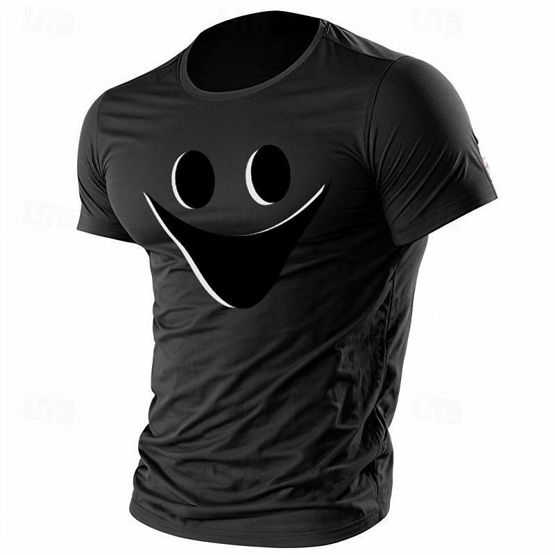 Муж. Смешной Футболка Полиэстер С короткими рукавами Графика Рубашка Армейский зеленый / Оливковый Армейский зеленый + черный Черный 1 Удобная футболка Для спорта и активного отдыха Праздники 2025 - $17.99 –P6