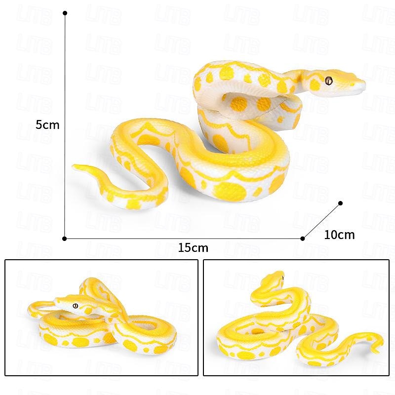 Realistic Snake Toy Rubber Snake Figure for Halloween Prank PropsLifelike Rubber Snakes Boa Constrictor FigurinesScare Birds Garden PropsPlastic Python Model Prank Gag Gift for April Fool's Day 2025 - $18.99 –P8