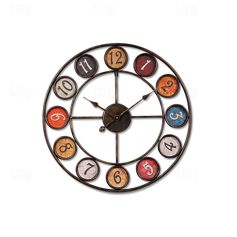 grande horloge murale à piles analogique silencieuse sans tic-tac horloge décorative ronde pour cuisine bureau restaurant café bar décor 60 cm de 2026 ? $75.99 –P10