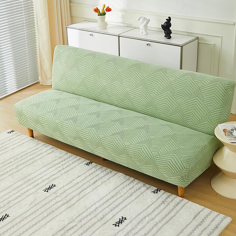 Copridivano letto senza braccioli in tessuto jacquard di 3 misure diverse, copridivano con decorazioni per Capodanno, protezione elasticizzata, copripanca elastico del 2025 a $30.99 –P19