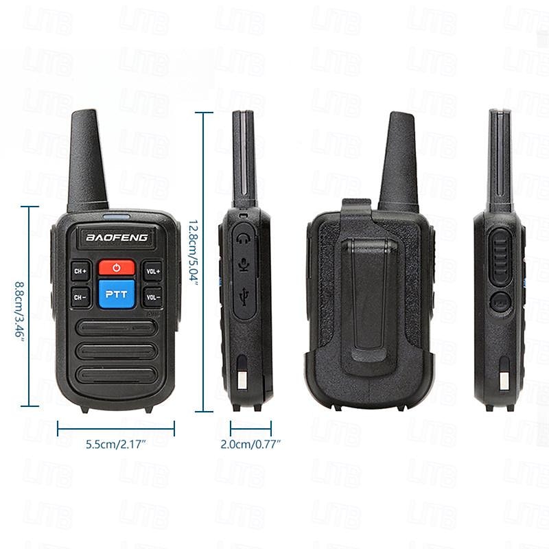Мини-рация baofeng uhf 400-470 МГц, портативная двухдиапазонная радиостанция bf-c50, 16 каналов, дальняя связь, 5 Вт, двусторонняя радиосвязь с зарядным устройством 2025 - $51.99 –P7