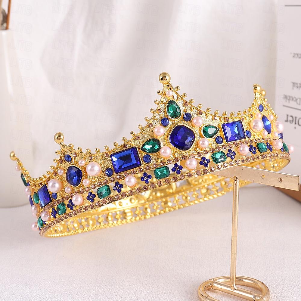 Retro / vintage Kostymer i middelalderstil Krone Maskerade Dronning Prinsesse Dame Royal Maskerade Fest / aften Maskerade Karneval i Venezia Voksne Diademer 2025 - $21.99 –P5