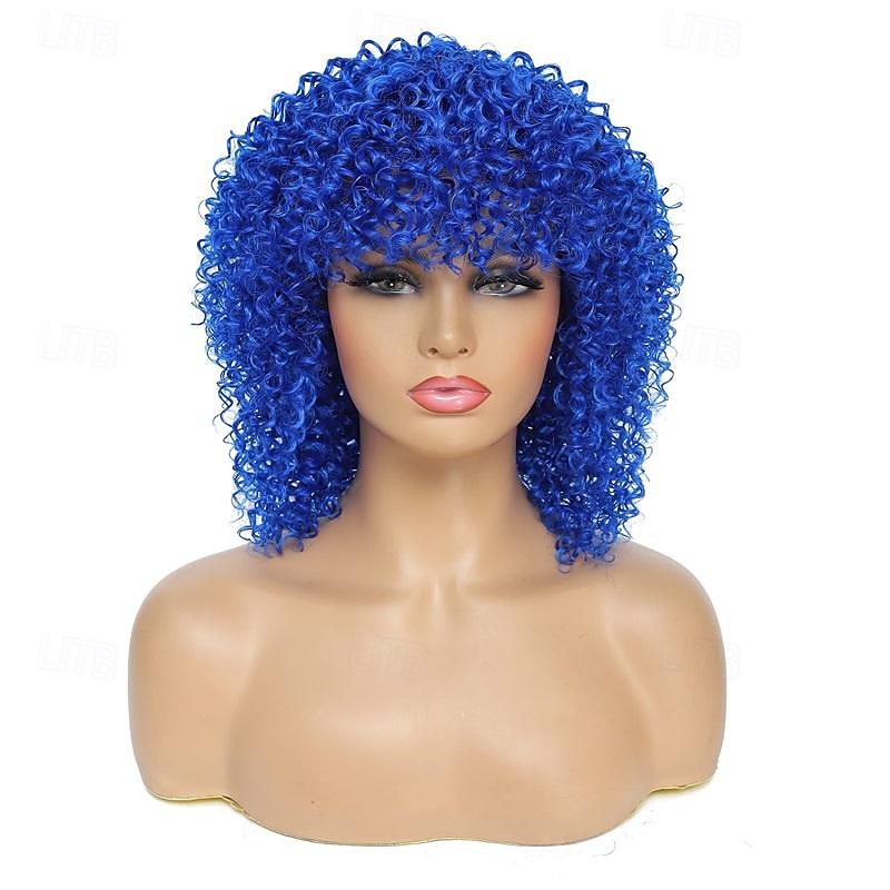 Parrucche Afro Nere Ricce per Donne Nere Parrucche Corte per Donne Nere Parrucche di Capelli Naturali con Frangia Parrucche Ricce Kinky Afro Twist Parrucche di Halloween del 2025 a $19.49 –P6