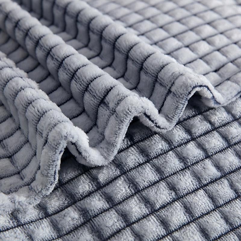 Thickened Solid Color Pineapple Checked Flannel Blanket Coral Velvet Sofa Cover Blanket Air Conditioning Blanket Nap Blanket 2025 - $8.49 –P5