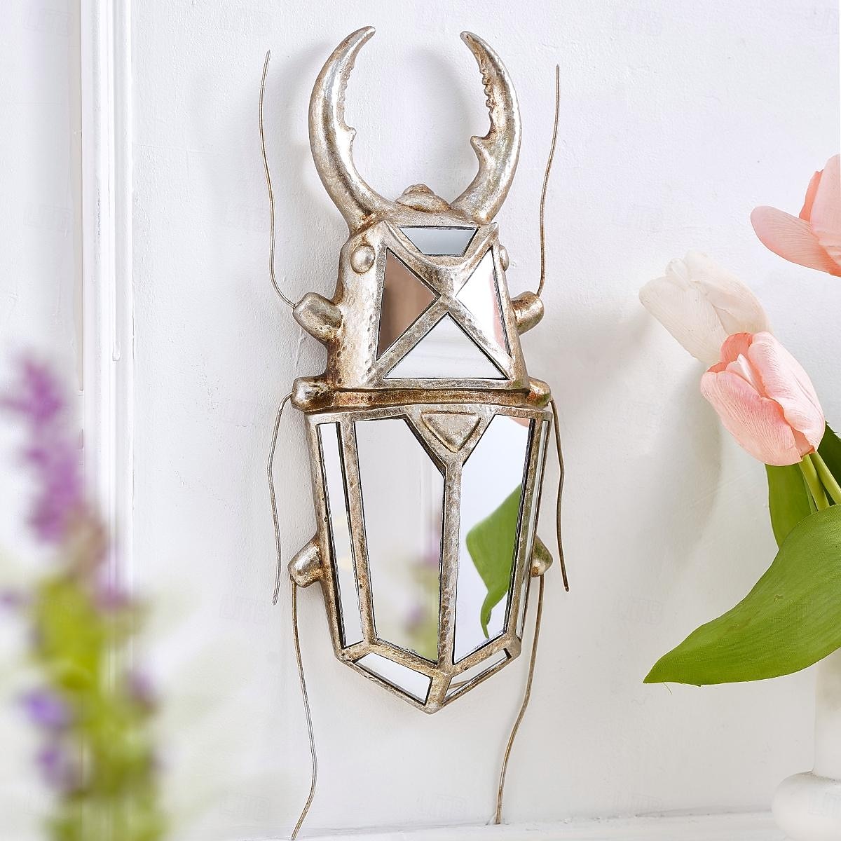 1PC Ccreative Rresin Mmaterial Gold Asilver Uunicorn Beetle Home Decoration Hhandicraft Wall Hanging with a Special Design Of Mmirror Inlaid Surface is a Good Collectible For Iinsect Eenthusiasts 2025 - $54.99 –P7