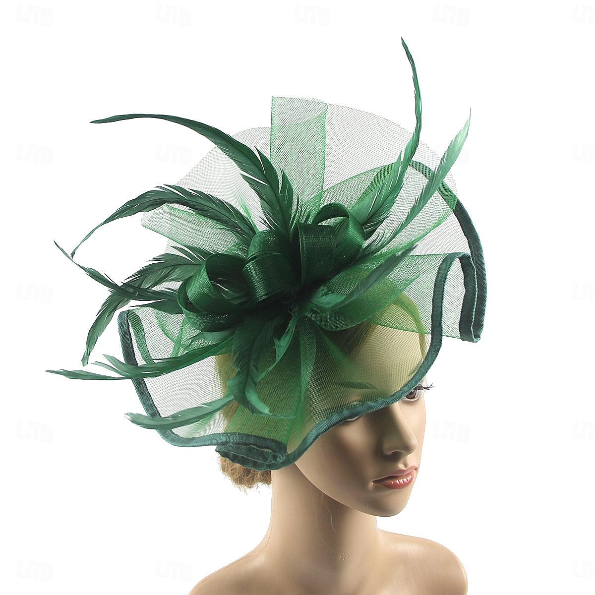 Elegant Retro / vintage Huvudbonad Festklädsel Fascinatorhatt Maskeradkläder Dam Maskerad Semester Fest Datum Vuxna Hatt Alla årstider 2026 - $29.99 –P5