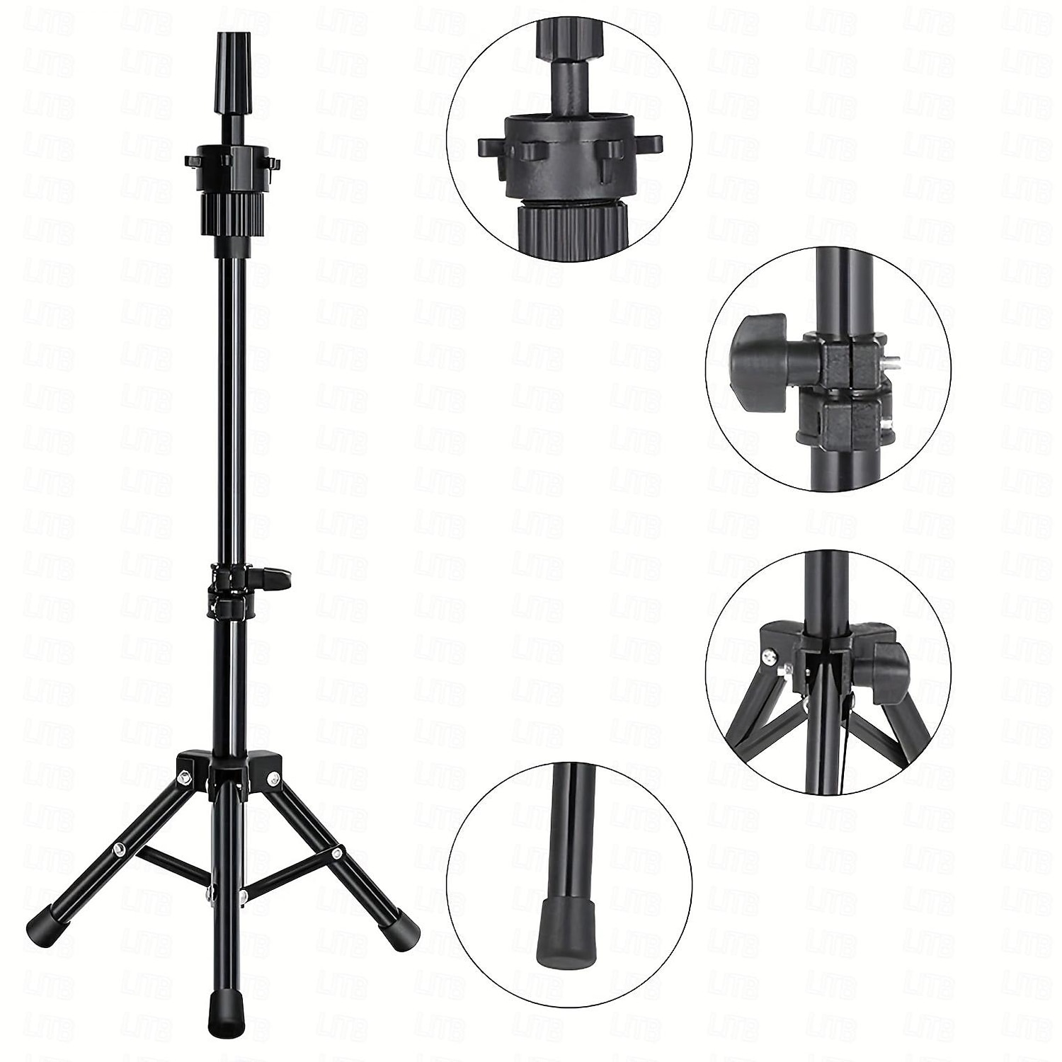 22 Inch Wig HeadWig Stand Tripod with HeadCanvas Wig HeadMannequin Head for WigsManikin Canvas Head Block Set for Wigs Making Display with Wig caps T/C Pins Set 2025 - $47.99 –P4
