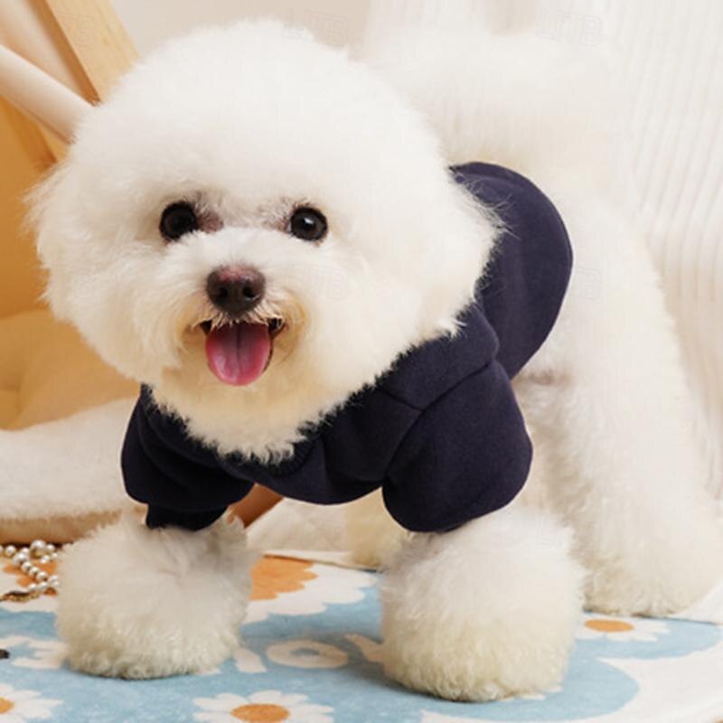 Koirat Kissat College Muoti söpö tyyli Talvi Lämmin Pehmeä Pestävä Mukava ulko- Urheilu Koiran vaatteet for Bichon Frise Villakoira Pomeranian Pienelle lemmikille papillon 2025 - $23.99 –P4