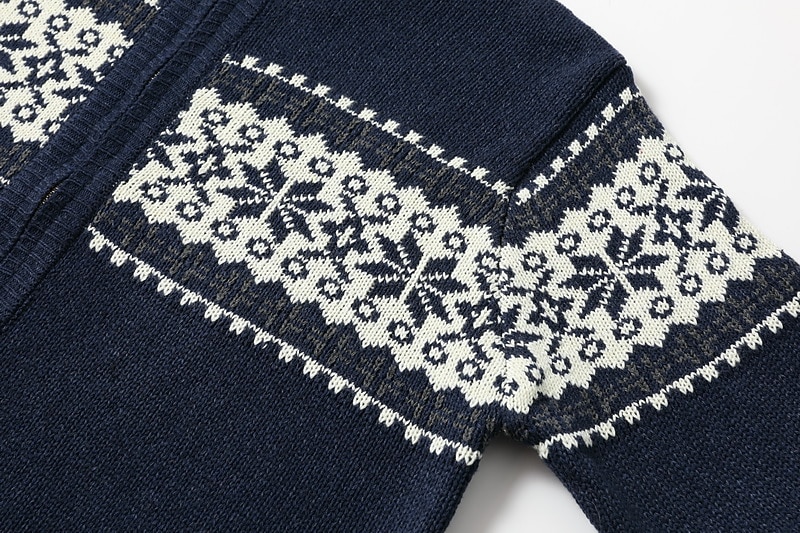 Men's Sweater Cardigan Sweater Zip Sweater Ribbed Knit Print Knitted Color Block Standing Collar Stylish Warm Ups Work Going out Clothing Apparel Winter Green Dark Blue M L XL 2026 - $51.99 –P4