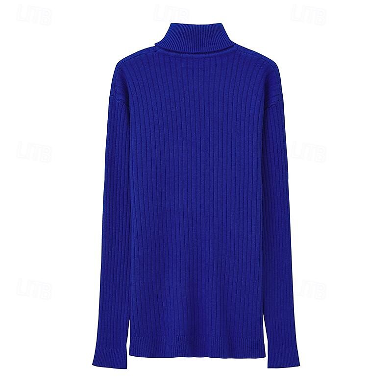 Herren Pullover Zur Seite fahren Gerippt Gedrehtes Stricken Cropped Strick Feste Farbe Rollkragen warm halten Moderne zeitgenössische Arbeit Freizeitskleidung Bekleidung Herbst Winter Kamel Wein S M L 2025 - $14.99 –P2