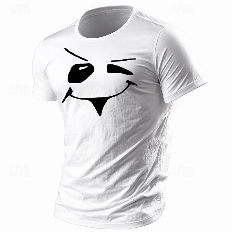 Муж. Смешной Футболка Полиэстер С короткими рукавами Графика Рубашка Армейский зеленый / Оливковый Армейский зеленый + черный Черный 1 Удобная футболка Для спорта и активного отдыха Праздники 2025 - $17.99 –P12