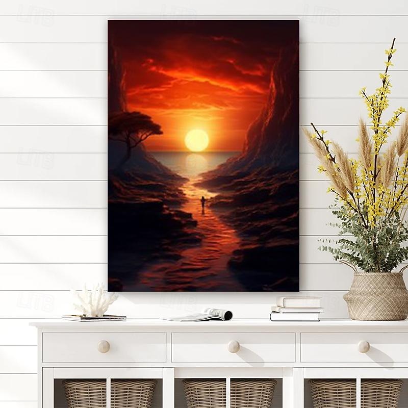 Landscape Wall Art Canvas Sunset Prints and Posters Pictures Decorative Fabric Painting For Living Room Pictures No Frame 2026 - $15.99 –P8