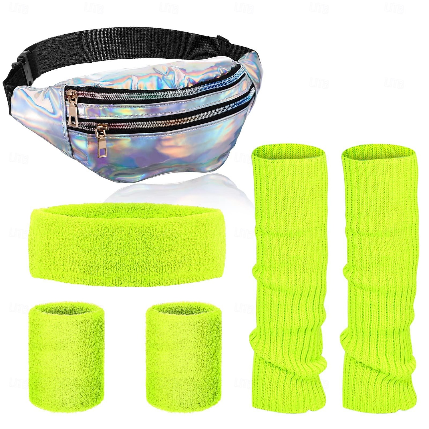 שנות ה-80 נשף מסכות תחפושות בגדי ריקוד נשים האלווין (ליל כל הקדושים) קרנבל נשף מסכות מסיבה\אירוע ערב מסיבת רווקות מצעד הגאווה מבוגרים מחממי רגליים שק גומיות 2026 - $21.99 –P10