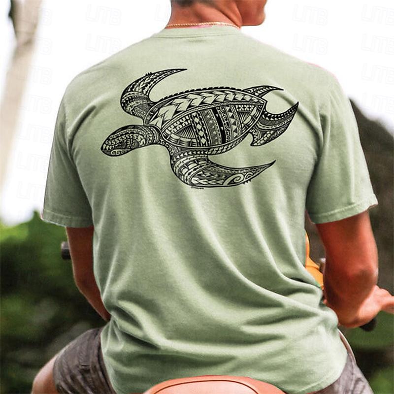 Homme Graphic Animal Tortue T shirt Manche Courte T-shirt 3D effet Col Ras du Cou Chemise du quotidien Design Décontractées Vacances Sortie Plage Rose dragée Bleu Vert Printemps été Vêtement Tenue S de 2025 ? $19.99 -P7