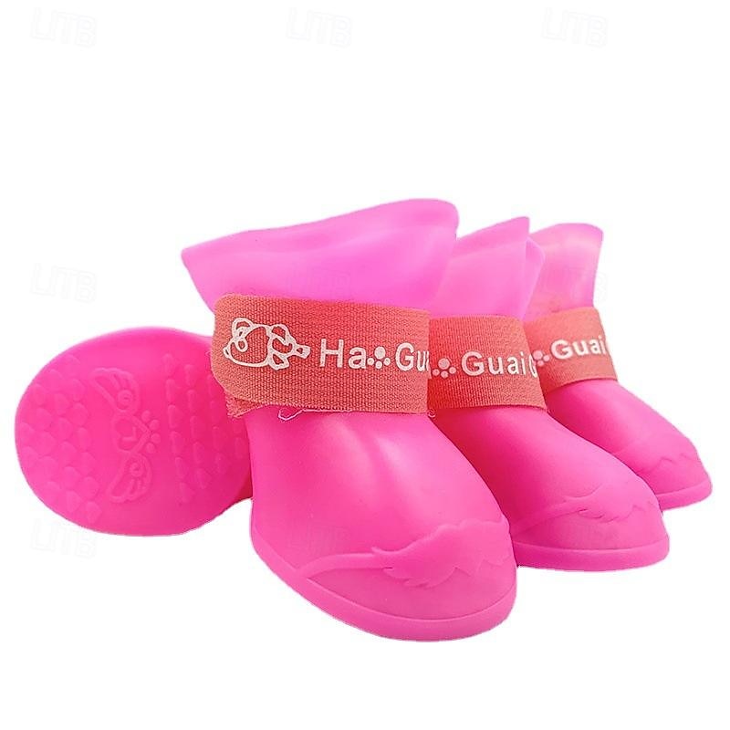 Dog Boots / Shoes Anti-Slip Sports & Outdoors Waterproof Solid Colored For Pets PVC Black 2026 - $22.99 –P9